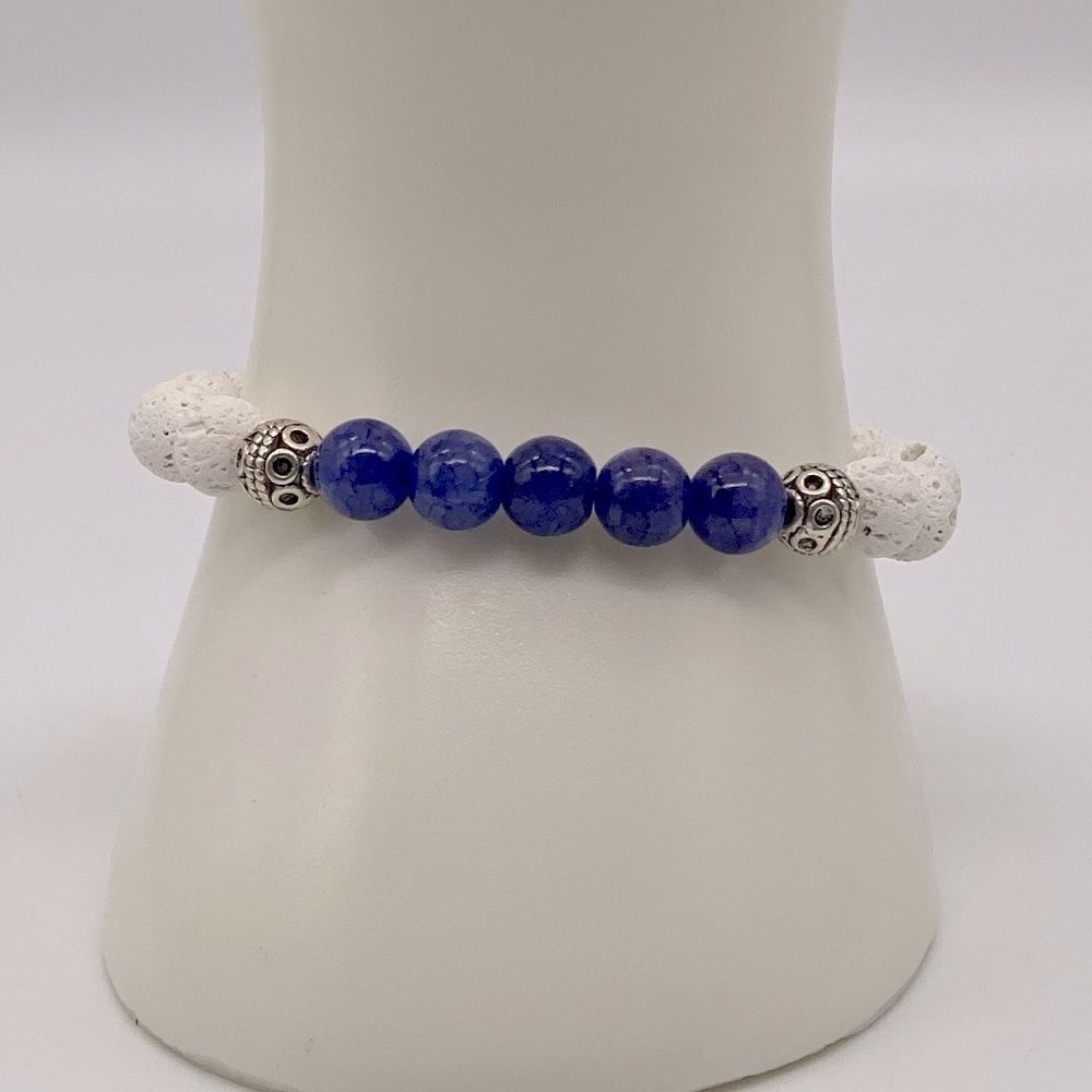 Purple Lava beads Bracelet